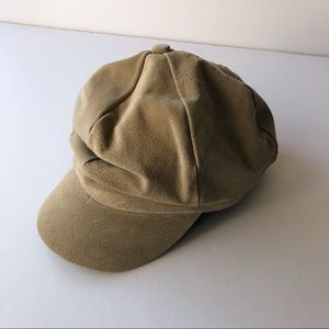 🆕 NEVER WORN Vintage Full Suede Newsboy Cap